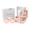 EYELOV Travel Case, Cute Marble Mini Contact Lens Kit Holder Container Includes Contact Lens Remover Tool with Bottle and Tweezers (Rose Gold) view 1
