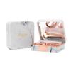 EYELOV Travel Case, Cute Marble Mini Contact Lens Kit Holder Container Includes Contact Lens Remover Tool with Bottle and Tweezers (Rose Gold) view 2