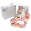 EYELOV Travel Case, Cute Marble Mini Contact Lens Kit Holder Container Includes Contact Lens Remover Tool with Bottle and Tweezers (Rose Gold) view 3
