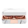 EYELOV Travel Case, Cute Marble Mini Contact Lens Kit Holder Container Includes Contact Lens Remover Tool with Bottle and Tweezers (Rose Gold) view 4