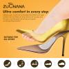 ZUCNANA Arch Support Inserts for Women Flat Feet (12 Pieces), Soft Gel Arch Support Insoles for Plantar Fasciitis, Reusable Arch Pads for Foot Pain Relief, One Size Fits Any view 4