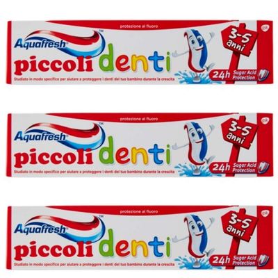 Set of 3 Kid Toothpaste 3-5 Years, 50ml / 1.69fl.oz Each