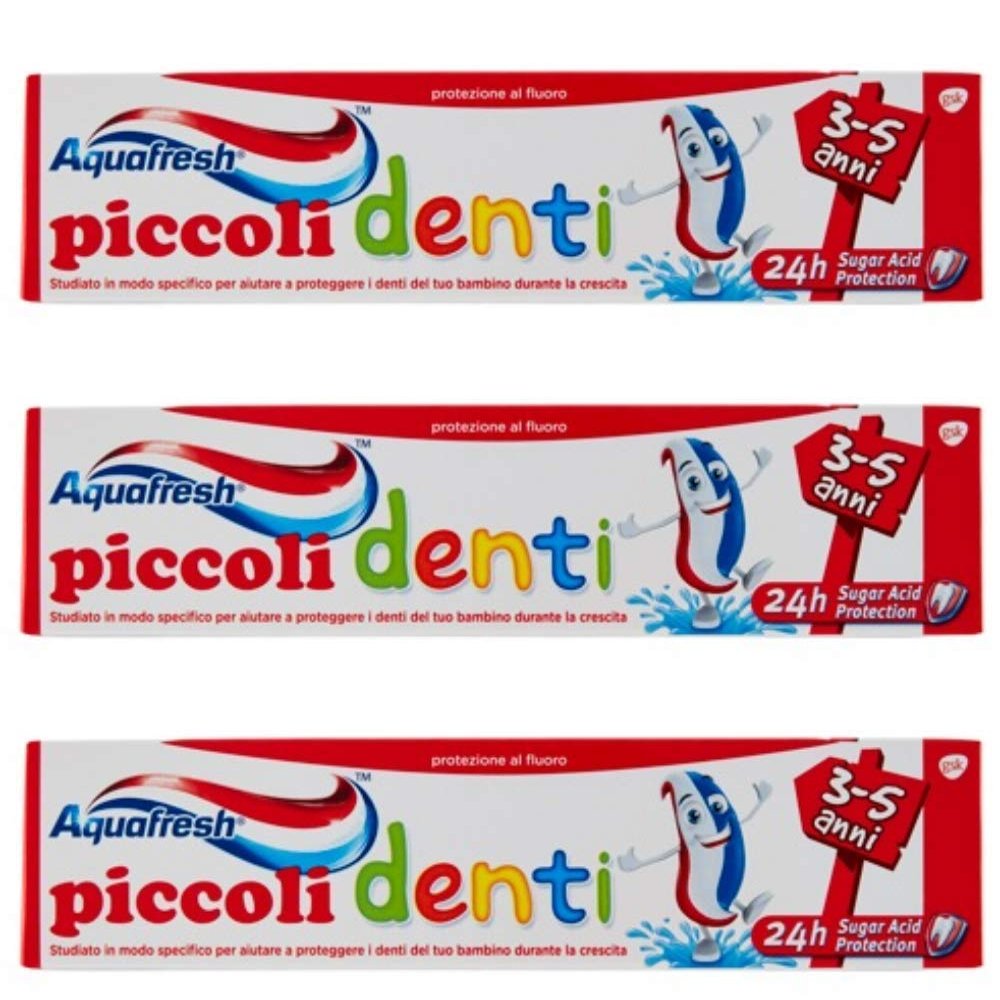 Set of 3 Kid Toothpaste 3-5 Years, 50ml / 1.69fl.oz Each