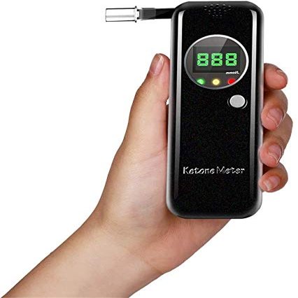 Ketone Breath Testing Meter for Ketosis Testing for Family Use with 10 Replaceable Mouthpieces
