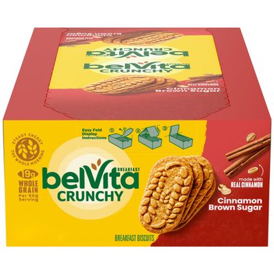 Belvita belVita Breakfast Biscuits, Cinnamon Brown Sugar, 1.76 Oz (Pack of 8)