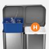 simplehuman Code H Custom Fit Drawstring Trash Bags in Dispenser Packs, 20 Count, 30-35 Liter / 8-9 Gallon, White view 4
