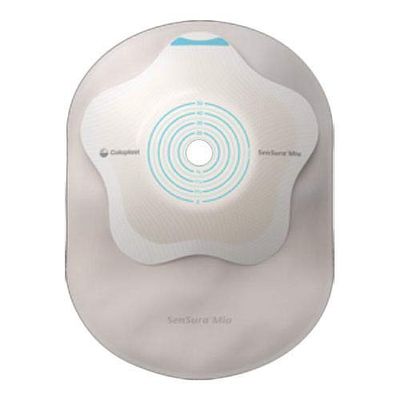 Sensura Mio Flip 1-Piece Closed Pouch, Convex Light, Maxi, Opaque Wiith Inspection Window, Cut-to-Fit (Box of 10)