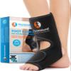 PhysioNatural Foot & Ankle Ice Wrap with 2 Cold Gel Packs  Great for Sprained Ankle, Achilles Tendon Injuries, Plantar Fasciitis, Bursitis & Sore Feet  Cold Therapy Pain Relief (XS-XL) view 1