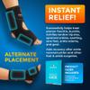 PhysioNatural Foot & Ankle Ice Wrap with 2 Cold Gel Packs  Great for Sprained Ankle, Achilles Tendon Injuries, Plantar Fasciitis, Bursitis & Sore Feet  Cold Therapy Pain Relief (XS-XL) view 2
