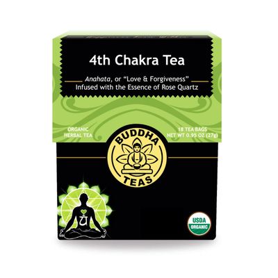 Buddha Teas Organic 4th Chakra Tea - Herbal Tea, Caffeine Free