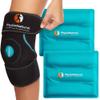 PhysioNatural Ice Pack for Knee Pain Relief, Reusable Gel Ice Wrap for Leg Injuries, Swelling, Knee Replacement Surgery, Cold Compress Therapy for Arthritis, Meniscus Tear and ACL view 1