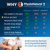 PhysioNatural Ice Pack for Knee Pain Relief, Reusable Gel Ice Wrap for Leg Injuries, Swelling, Knee Replacement Surgery, Cold Compress Therapy for Arthritis, Meniscus Tear and ACL view 2