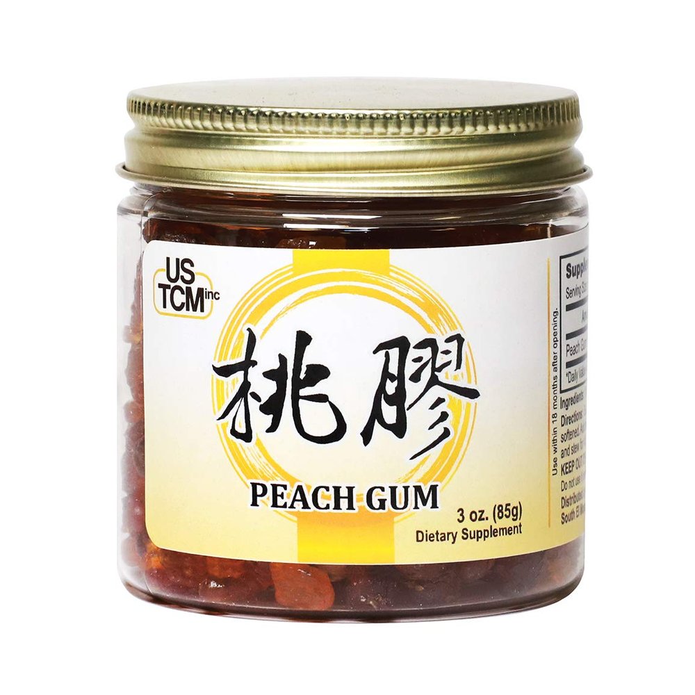 USTCM 100% Natural Gums Peach Gum Tao Jiao Peach Resin Peach Blossom Tears Prunus Persica  (3oz)
