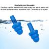 50 Pair Silicone Ear Plugs in Plastic Cases Soft Reusable Comfortable in Bulk Hearing Protection Water Earplugs Shower Diving Surfing Waterproof Sports Reusable Ear Plugs for Swimming Adults view 4