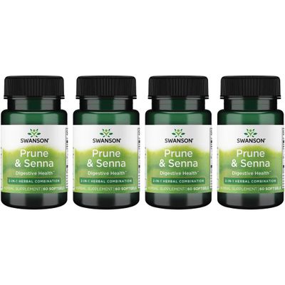 Swanson Prune & Senna 60 Sgels (4 Pack)