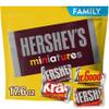 HERSHEY'S Miniatures Assorted Chocolate Candy Family Pack, 17.6 oz view 1