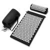 Sivan Back and Neck Pain Relief Acupressure Mat and Pillow Set, Chronic Back Pain Treatment - Relieves Your Stress of Lower Upper Back and Sciatic Pain - Black view 1