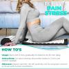Sivan Back and Neck Pain Relief Acupressure Mat and Pillow Set, Chronic Back Pain Treatment - Relieves Your Stress of Lower Upper Back and Sciatic Pain - Black view 3