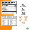 BulkSupplements.com Organic Pea Protein Powder - Plant Based & Vegan Protein Powder - Unflavored & Gluten Free, 30g per Serving, 1kg (2.2 lbs) (Pack of 1) view 2