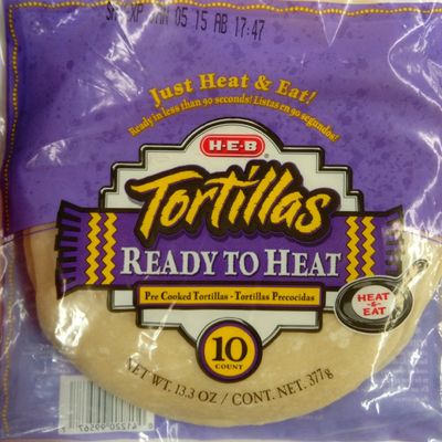 HEB Ready to Heat Flour Tortillas 13.3oz/10 Count Bag (Pack of 6 - Total of 60 Tortillas)