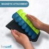 Lewis N. Clark Magnetic Folding Pill Organizer Supplement Case for OTC Medicine, Prescription Vitamins - 14 Slots, Gray/Black (B779) view 4