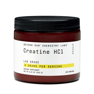 BEYOND RAW Science-Backed Creatine HCl Powder, Lab Grade, for Muscle Strength and Growth, Energy Production, Athletic Performance, Cognitive Support, Cellular Hydration, 120 Servings