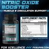 FXSUPPS Nitric Oxide Booster - Nitric Oxide Pre Workout Supplement with L-Arginine and Beta Alanine for Energy, Vascularity, Muscle Pump, Heart Health, and Blood Flow, 240 Count (3-Pack) view 2