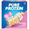 Pure Protein Birthday Cake Protein Bars  20g Protein, 3g Sugar, 190 Calories (12 count) Low Sugar* High Protein Snack - Gluten Free - Perfect for a Healthy Snack view 3