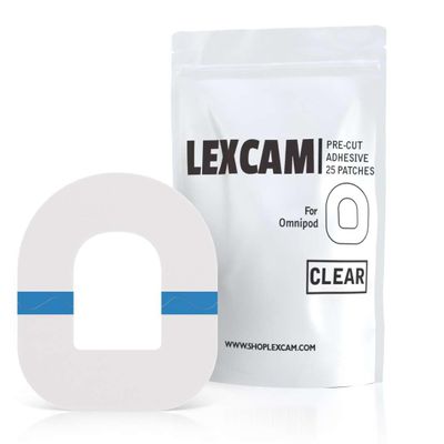 Lexcam Adhesive Patches Compatible with Omnipod 5  Pack of 20  Waterproof, Clear Overpatches for Tubeless Insulin Pump, Stays Secure for 3+ Days, Pod is NOT Included.