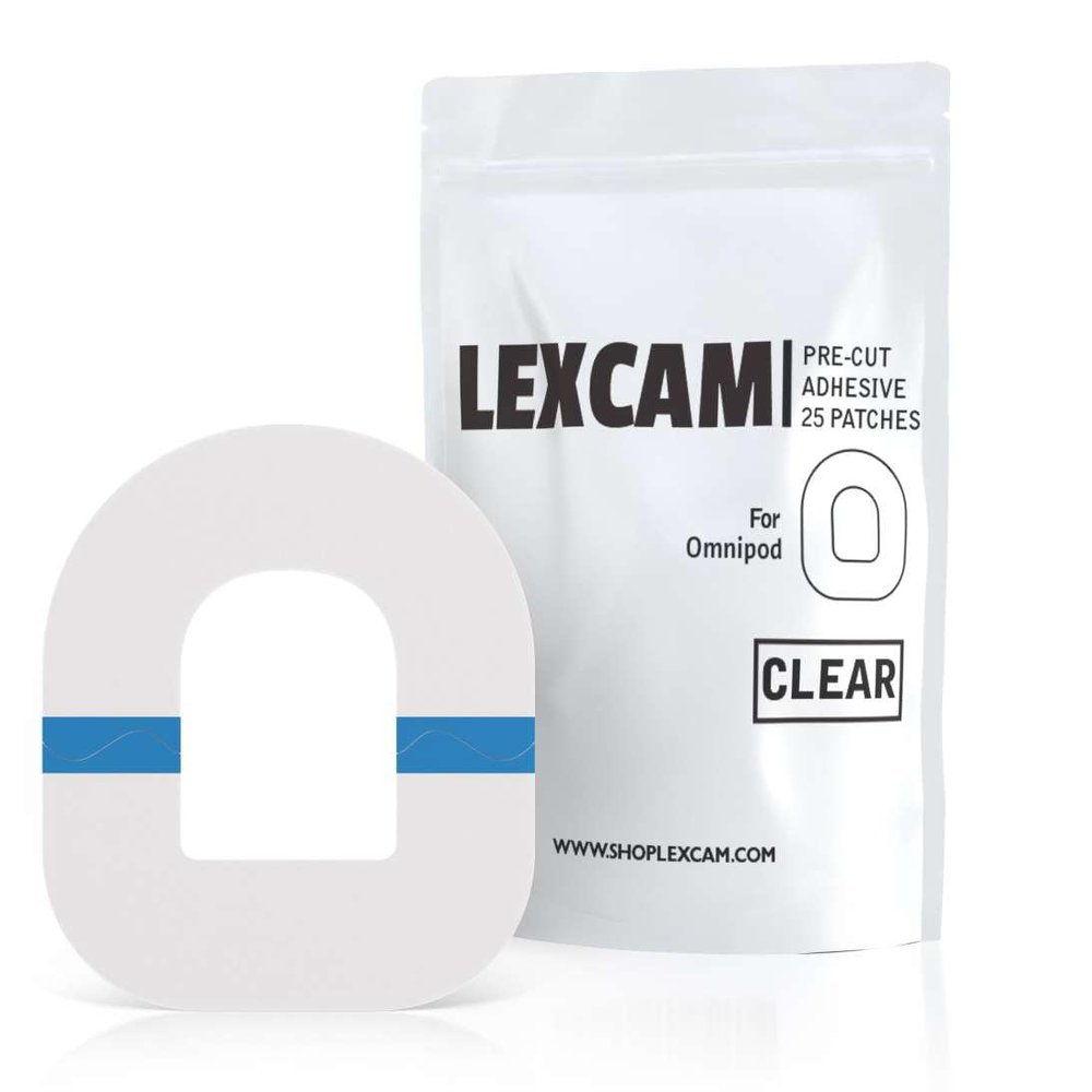 Lexcam Adhesive Patches Compatible with Omnipod 5  Pack of 20  Waterproof, Clear Overpatches for Tubeless Insulin Pump, Stays Secure for 3+ Days, Pod is NOT Included.