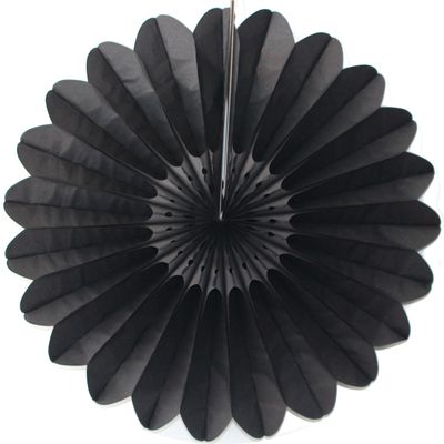 3-Pack 18 Inch Tissue Paper Fanburst (Black)