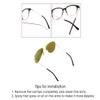 6 Pairs Temple Tips for Eyeglasses Thin (1.0 mm to 1.5 mm) Metal Temple Covers Anti-slip Silicone Glasses Earpieces Ear Sock Cushion Pieces Replacement - Black view 4