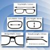 Boost Eyewear 6 Pack Reading Glasses, Traditional Black Frames, for Men and Women, with Comfort Spring Loaded Hinges, Black, 6 Pairs (+3.00) view 3