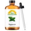 Sun Essential Oils - Peppermint Essential Oil (8 oz) with Dropper for Diffuser, Humidifier, Skin & Aromatherapy Body Massage, Candle & Soap Making for Home view 1