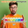 Daviky Extra Large Weekly Pill Organizer 2 Times a Day, XXL AM PM Pill Organizer 7 Day, Big Pill Case with Large Compartments, Daily Medicine Box to Hold Vitamin, Supplement and Medication view 2
