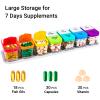 Daviky Extra Large Weekly Pill Organizer 2 Times a Day, XXL AM PM Pill Organizer 7 Day, Big Pill Case with Large Compartments, Daily Medicine Box to Hold Vitamin, Supplement and Medication view 3