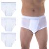 Wearever Mens Incontinence Briefs for Bladder Control with Super Absorbency - Reusable & Washable Leak Proof Underwear for Men 300 ml (Pack of 3) (White) (M) (Waist 34-36) view 1