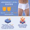 Wearever Mens Incontinence Briefs for Bladder Control with Super Absorbency - Reusable & Washable Leak Proof Underwear for Men 300 ml (Pack of 3) (White) (M) (Waist 34-36) view 2