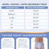 Wearever Mens Incontinence Briefs for Bladder Control with Super Absorbency - Reusable & Washable Leak Proof Underwear for Men 300 ml (Pack of 3) (White) (M) (Waist 34-36) view 3