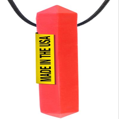 ARK Krypto-Bite, Chew Necklaces for Sensory Kids and Adults, Oral Fidget for Autism, ADHD, SPD, Anxiety, Medical-Grade Sensory Chew Necklace, Standard, Softest, Red