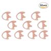 10 Left Medium Flesh Flexible SEMI Custom Ear Mold Insert Rubber Gel EARPIECE Police Patrol Duty Gear view 1