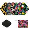 7pcs Pack Cloth Pads Including 1pc Mini Wet Bag +6pcs Bamboo Charcoal Cloth Reusable Menstrual Pads/Reusable Sanitary Pad/Mama Panty Liners (All Randomly Prints) view 1