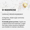AZO D Mannose Urinary Tract Health, Cleanse, Flush & Protect The Urinary Tract, No.1 Pharmacist Recommended Brand, Clinical Strength, Non-GMO, 120 Count view 4