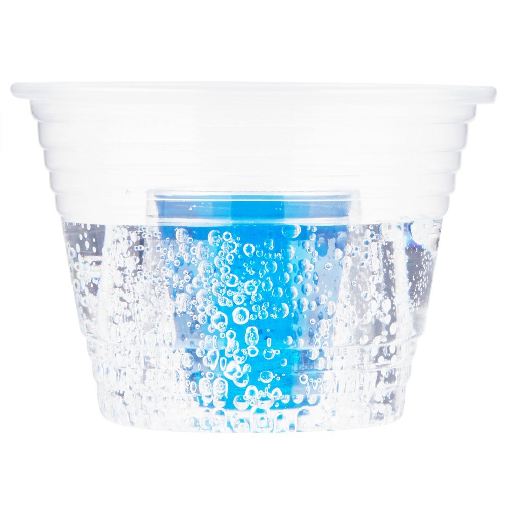 50-pack Clear Party Bomber Shot Cups w/Signature Party Picks