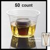 50-pack Clear Party Bomber Shot Cups w/Signature Party Picks view 2