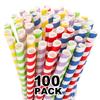 100 Pack, Extra Wide Paper Smoothie, Boba Straws - 10 mm Wide Biodegradable Straws for Bubble Tea (Tapioca, Boba Pearls), Milkshakes, Jumbo Drinks - Shower, Wedding Party Supplies Decorations view 1
