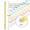 100 Pack, Extra Wide Paper Smoothie, Boba Straws - 10 mm Wide Biodegradable Straws for Bubble Tea (Tapioca, Boba Pearls), Milkshakes, Jumbo Drinks - Shower, Wedding Party Supplies Decorations view 3