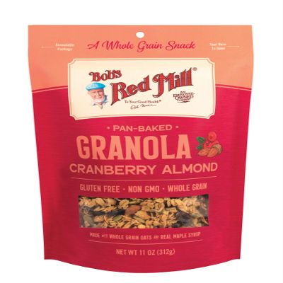 Bob's Red Mill Cranberry Almond Granola, 11oz (Pack of 1) - Non GMO, Gluten Free, Whole Grain, Kosher