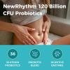 NewRhythm Probiotics 120 Billion CFU 36 Strains, 3-in-1 Probiotics with Prebiotics & Enzymes, Probioticos for Women & Men, Vegan Targeted Release Supplement, 30ct view 3