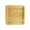 BambooMN 10" Premium Bamboo Leaf Square Dinner Plate, All Natural Disposable Compostable for Catering and Home Use, 10 Pieces view 1
